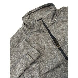 OROS Women's 1/4 Zip Gray Pullover Size M Athletic Thin Pad Insulated Sweatshirt